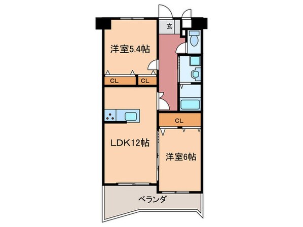 ノーブル三ヶ森の物件間取画像